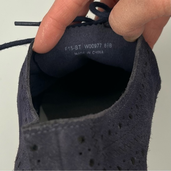 COLE HAAN ZERO GRANDE PEACOAT SUEDE OXFORD SNEAKERS - Picture 4 of 11